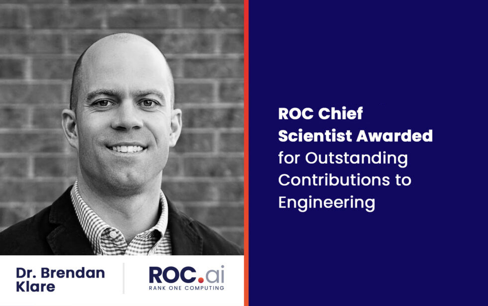 Brendan Klare, ROC Co-Founder and Chief Scientist, Honored with Distinguished Alumni Award